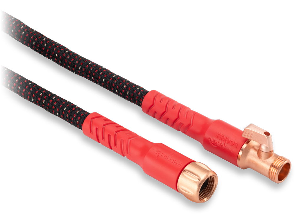 Pocket Hose Ballistic coiled beside its box