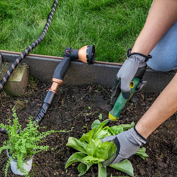 Copper Bullet 10-Pattern Sprayer used while gardening