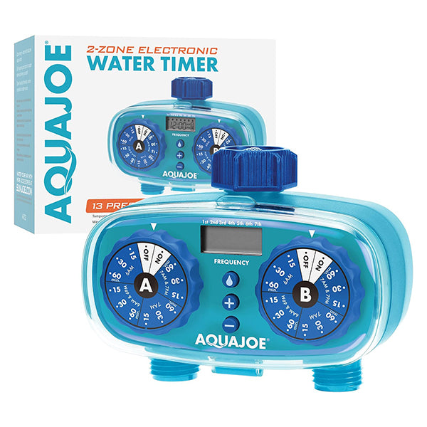 Aqua Joe Easy 2-Zone Electronic Timer with packaging