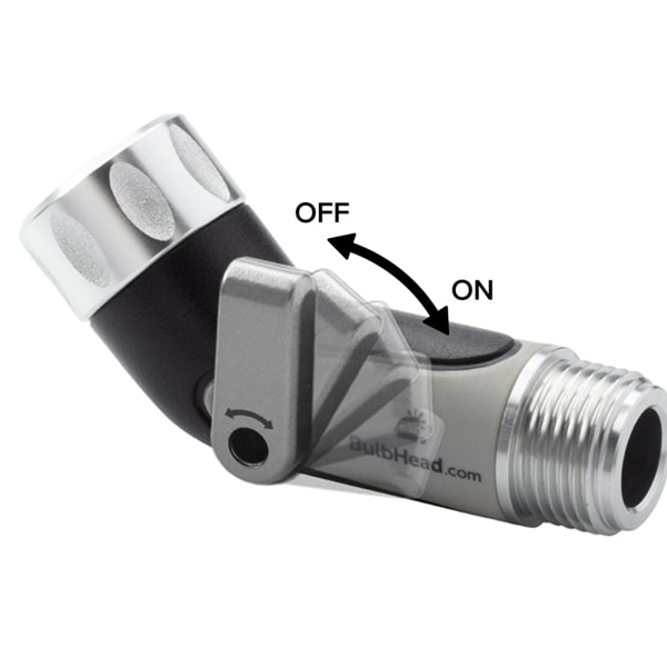 Silver Bullet Elbow Connector detail of on/off valve
