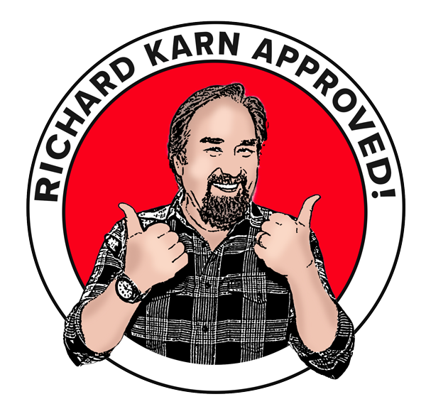 Illustration of Richard Karn saying "Richard Karn Approved"