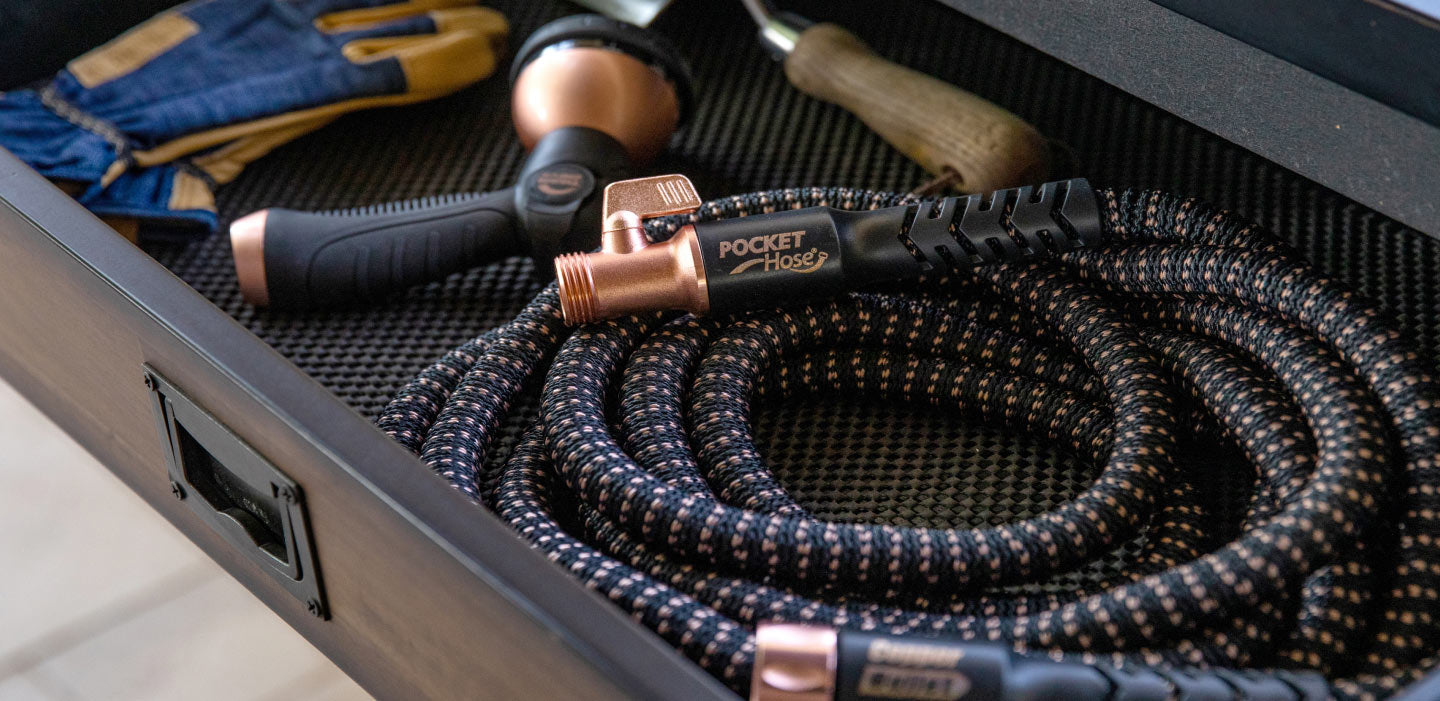 Copper Bullet hose shown in storage
