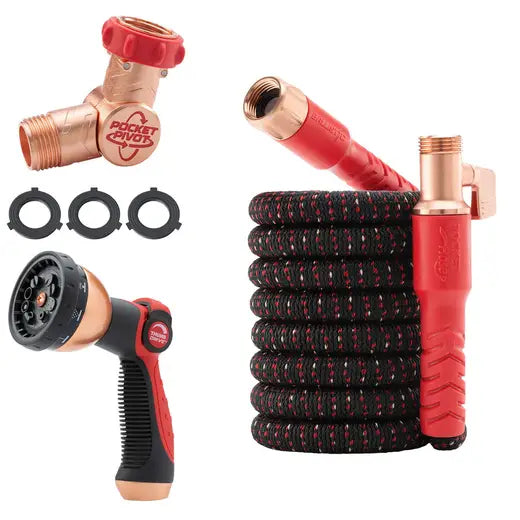 Pocket Hose Ballistic, coiled with copper-infused connectors