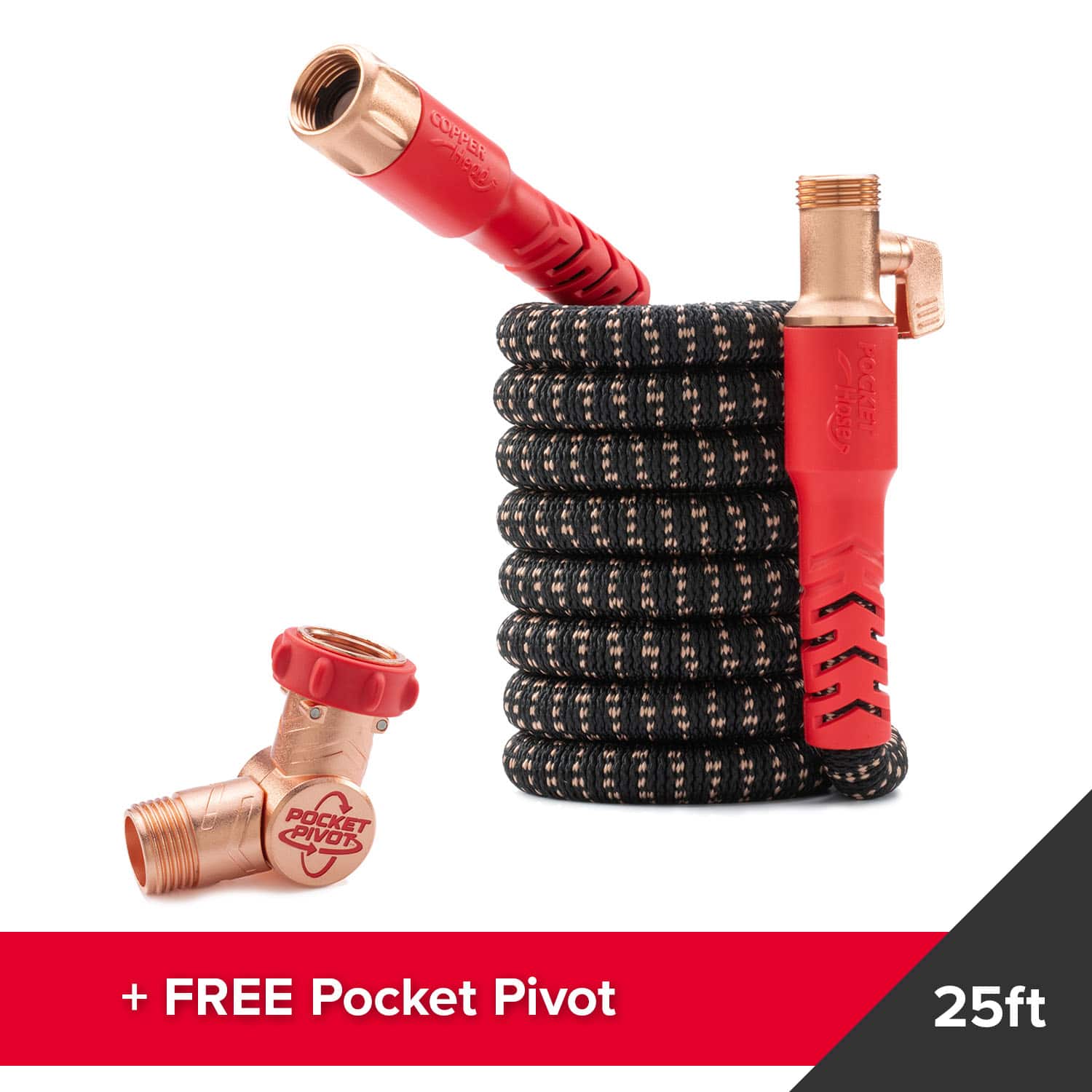 Copper Head Pocket Hose - 100 feet