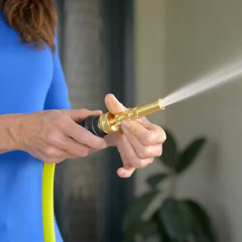  Pocket Hose Razor Blast Non-Expandable 50 Ft Tubro Shot Nozzle  Multiple Spray Patterns Extra-Rugged Lightweight Garden Hose 3/4 in Solid  Aluminum Lead-Free Fittings Lightweight No-Kink Anti-Leak : Patio, Lawn &  Garden